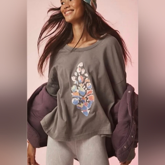 FP Movement by Free People Tops - NWOT Free People Movement Victory Lap Logo Long Sleeve Tee With Thumbholes